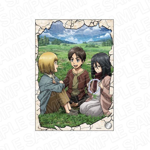 グッズ: 進撃の巨人 ホログラムミニアクリルアート エレン