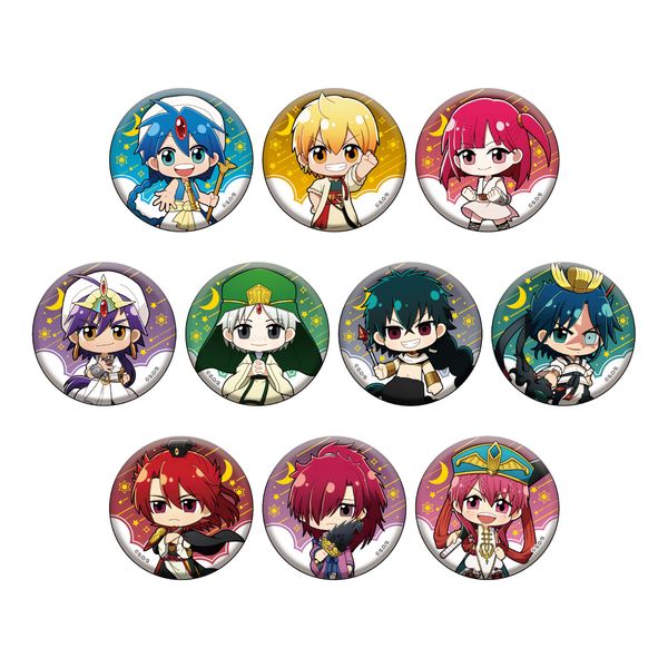 マギ デフォルメ缶バッジコレクション デフォルメアクリルチャームコレクション グッズ: マギ デフォルメ缶バッジコレクション 【1BOX