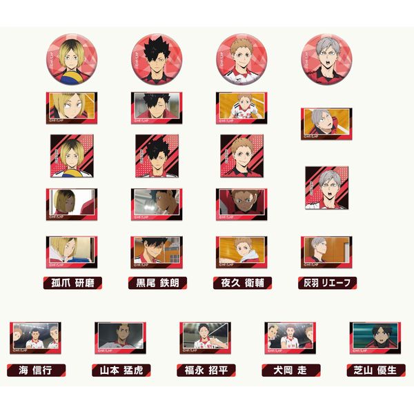 バッジ・ビンズ　【BOX】ハイキュー!! あれこれぷちCANバッジ vol.3 音駒高校 グッズ: ハイキュー!! あれこれぷちCANバッジ Vol.3 音駒高校BOX