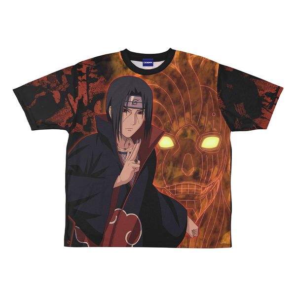 (超希少) NARUTO ナルト疾風伝 半袖Tシャツ アニメ　うちはイタチ NARUTO ナルト 疾風伝 Tシャツ うちはイタチ 半袖 ブラック