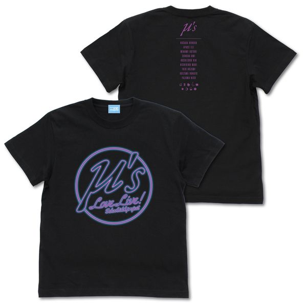 美品　水曜日のカンパネラ　詩羽　直筆サイン入り ネオン　XL ブラック Tシャツ 美品 水曜日のカンパネラ 詩羽 直筆サイン入り ネオン XL