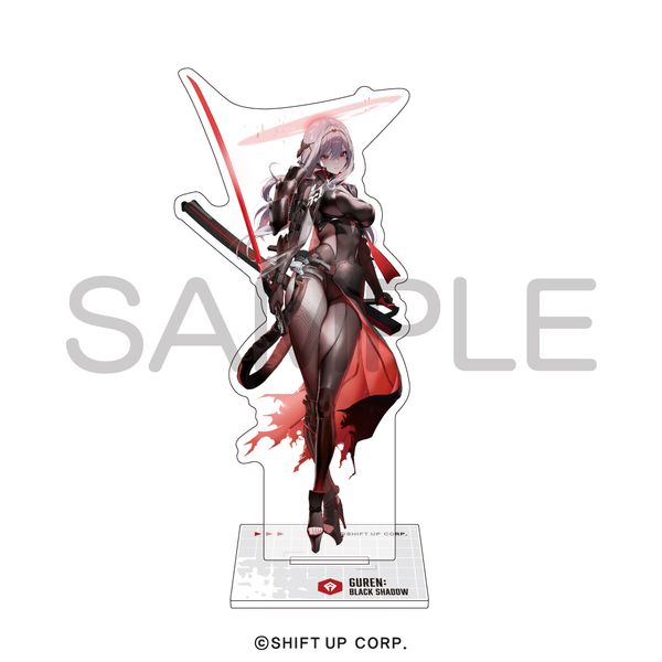S.R.T.G. 勝利の女神ニケZONEコラボ 黒紅蓮 アクリルスタンド グッズ: 勝利の女神：NIKKE アクリルスタンド 紅蓮：ブラック