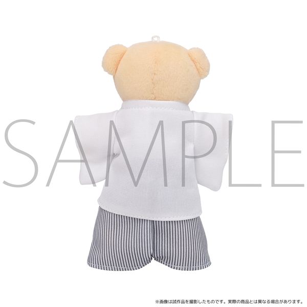 グッズ: くまめいと 紋付袴 白 ぬいぐるみ用衣装: ムービック