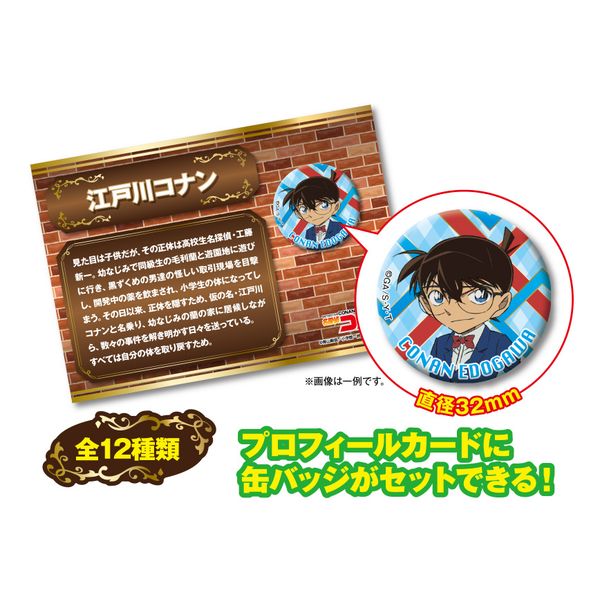 グッズ: 名探偵コナン プロフィール缶バッジ 【1BOX