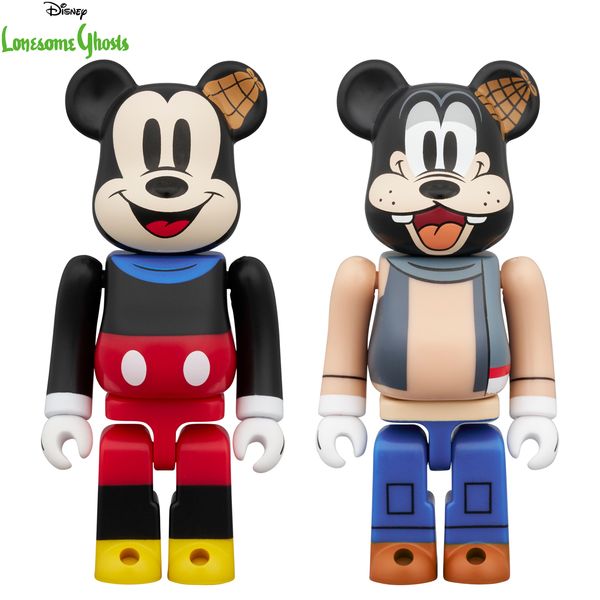 fBYj[ BE@RBRICK MICKEY MOUSE  GOOFYiLonesome Ghosts Ver.j 2PCS SET