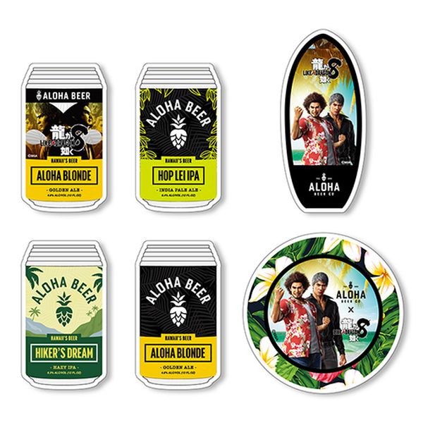 『龍が如く』 ステッカーセット 『8』 ALOHA BEER