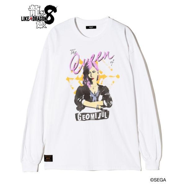 【龍が如く8 × glamb】Seonhee Long Sleeves T-shirt White 