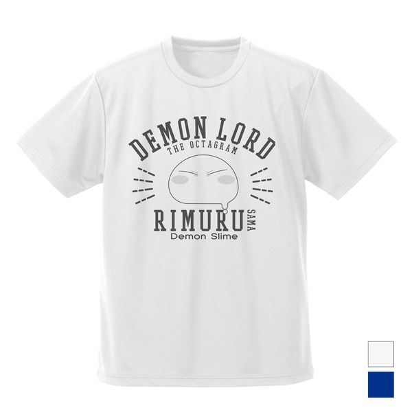 転生したらスライムだった件 リムル様カレッジ ドライＴシャツ WHITE M