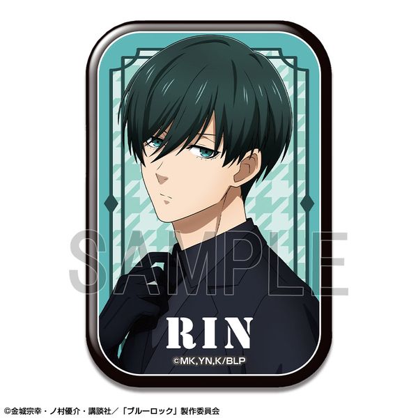 グッズ: ブルーロック 長方形缶バッジ デザイン15 糸師凛 B
