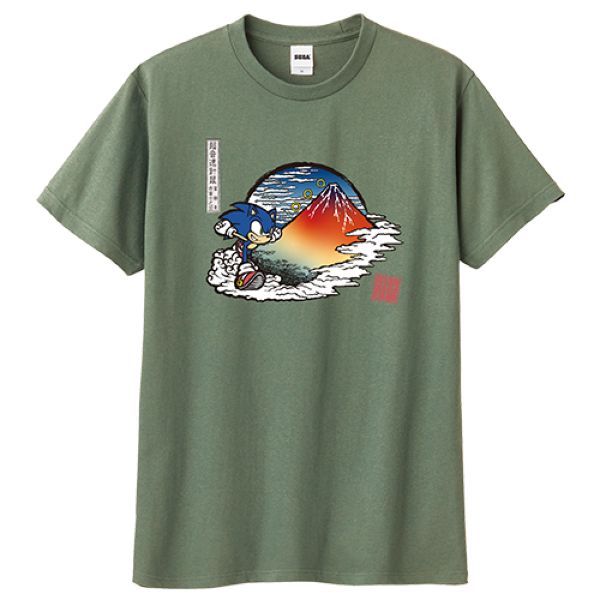 「和ソニック」富嶽景 赤富士之図 Tシャツ