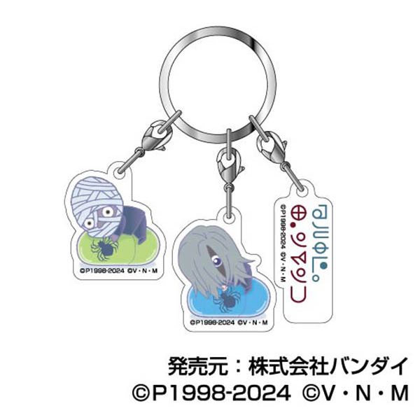 ハンターハンター アクリルキーホルダー 原画 限定 3点セット クロロ ノブナガ ハンターハンター アクリルキーホルダー 原画 限定 3点セット