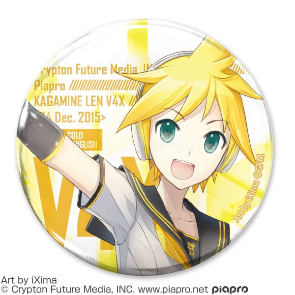 鏡音リン・レン V4X 鏡音レン V4X 65mm缶バッジ