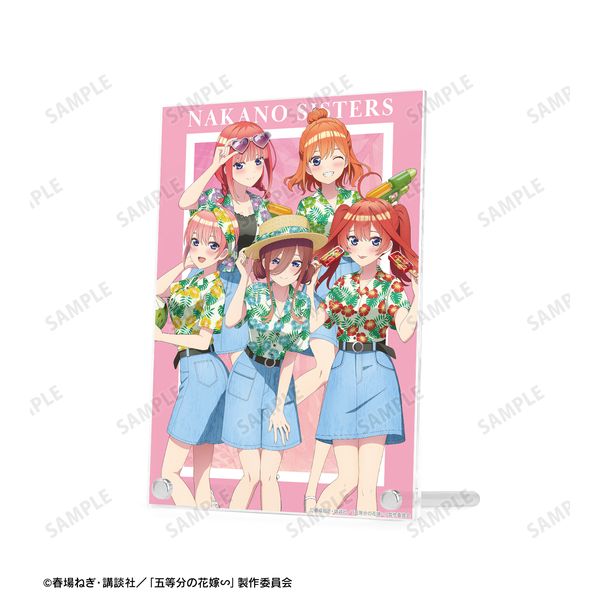 五等分の花嫁 アロハシャツ描き下ろし　アクリルパネル 五等分の花嫁∽ 描き下ろし アロハシャツver. A5アクリルパネル
