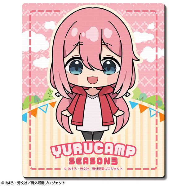 ゆるキャン△ SEASON3 ラバーマウスパッド デザイン01 各務原なでしこ A ゆるぷに