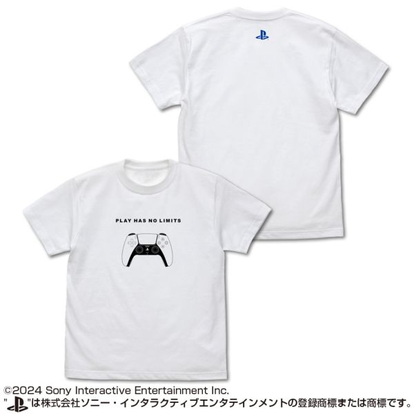 プレイステーション Tシャツ for PlayStation 5 DualSenseワイヤレスコントローラー WHITE S