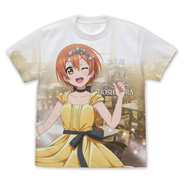 ラブライブ！ 描き下ろし 星空凛 フルグラフィックTシャツ パーティードレス2024Ver. L