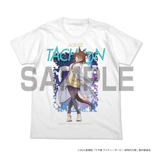 劇場版 ウマ娘 プリティーダービー 新時代の扉 アグネスタキオン フルカラーTシャツ WHITE L