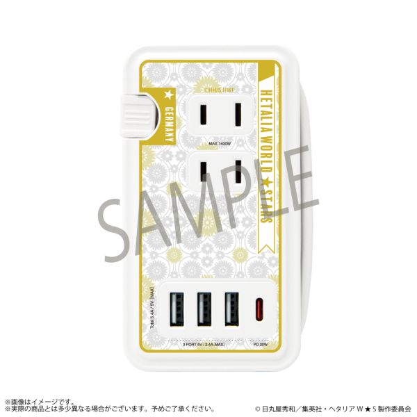 ヘタリア World★Stars ドイツ モデル USB/USB Type-C付きACタップ