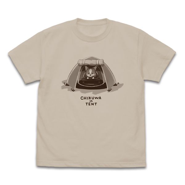 ゆるキャン△ SEASON3 ちくわinテント Tシャツ LIGHT BEIGE XL