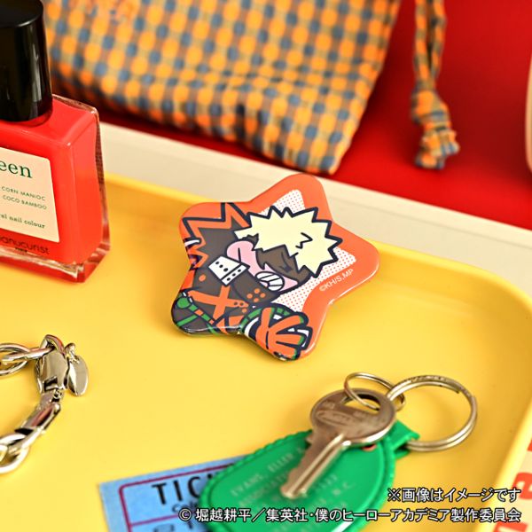 グッズ: 僕のヒーローアカデミア 星型缶バッジ 爆豪勝己: マークウッド