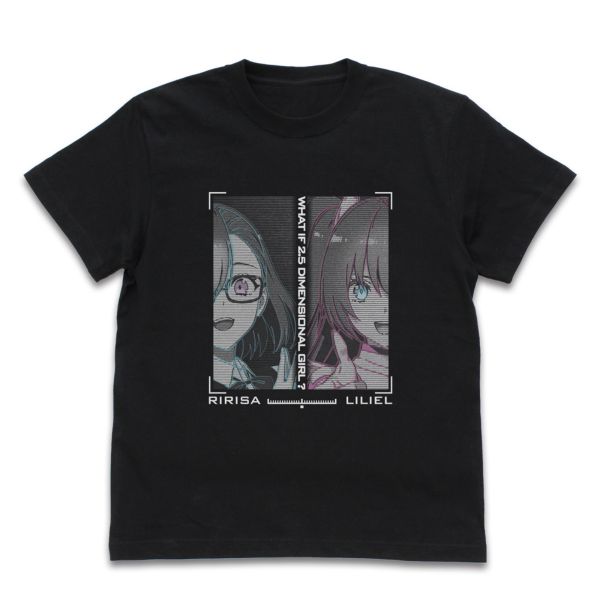 2.5次元の誘惑 リリサとリリエル Tシャツ BLACK S