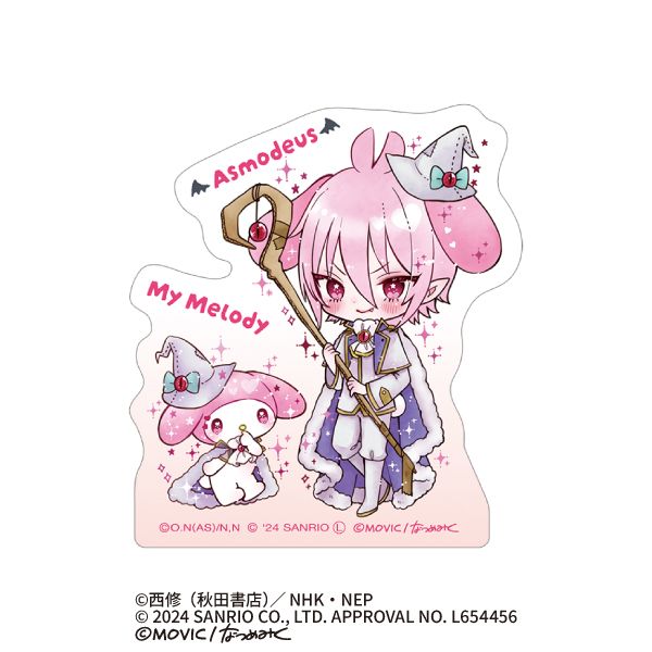 魔入りました！入間くん×サンリオキャラクターズ ステッカー アスモデウス×マイメロディ＜DOLLY MIX（どーりーみっくす）＞