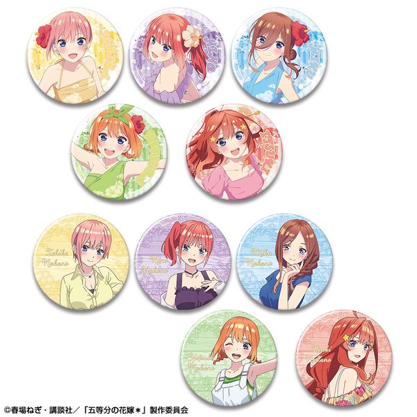 グッズ: 五等分の花嫁＊ 10個入りトレーディング缶バッジ 【1BOX