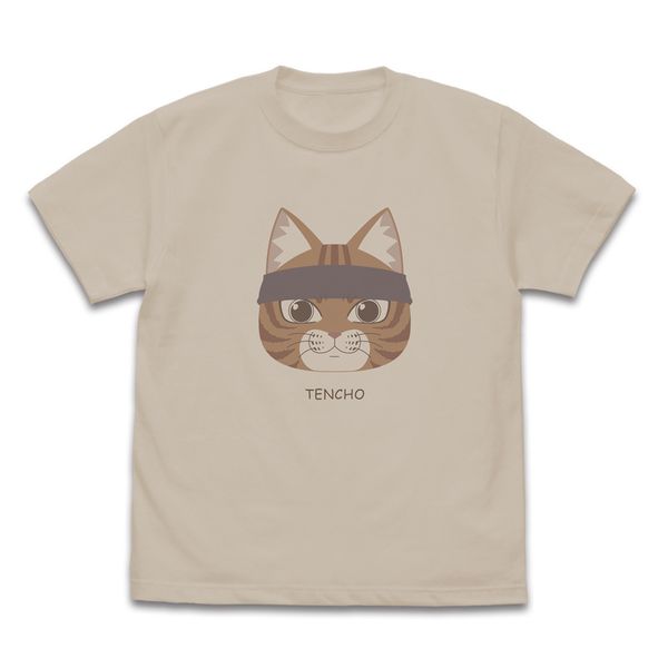 ラーメン赤猫 文蔵の「TENCHO」 Tシャツ LIGHT BEIGE S