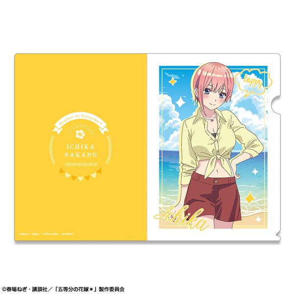 五等分の花嫁＊ クリアファイル デザイン01 中野一花