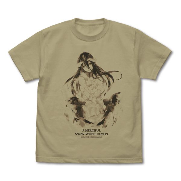 劇場版 オーバーロード 聖王国編 アルベド Tシャツ 慈悲深き純白の悪魔 Ver. SAND KHAKI S