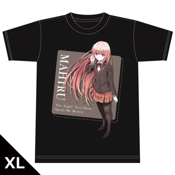 お隣の天使様にいつの間にか駄目人間にされていた件 Tシャツ 椎名真昼 キービジュアル XLサイズ