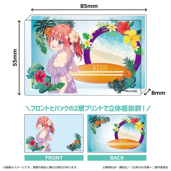 五等分の花嫁＊ アクリルブロック 中野二乃