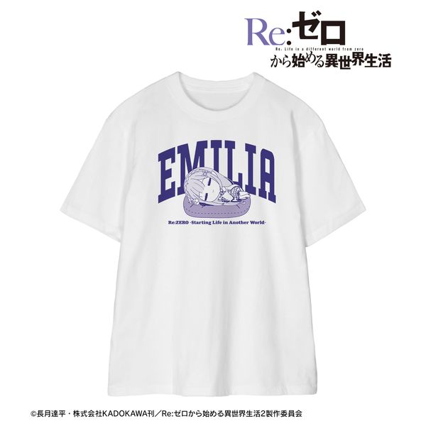 Re:ゼロから始める異世界生活 エミリア ちびころ Tシャツメンズ S