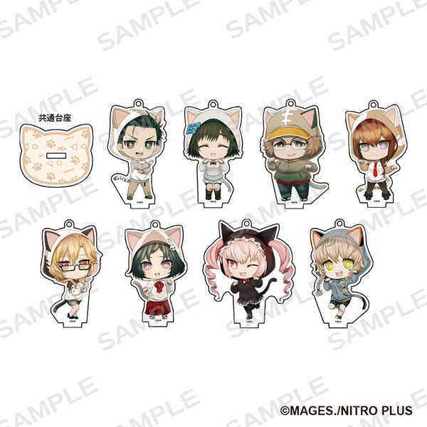 STEINS;GATE トレーディングアクリルキーホルダースタンド 猫耳デフォルメver 【1ピース】