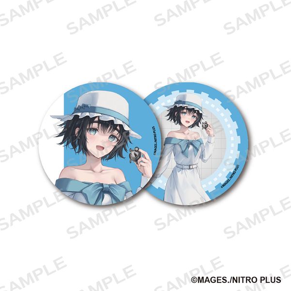 STEINS;GATE 76mm缶バッジ2個セット 描きおろし 椎名まゆり