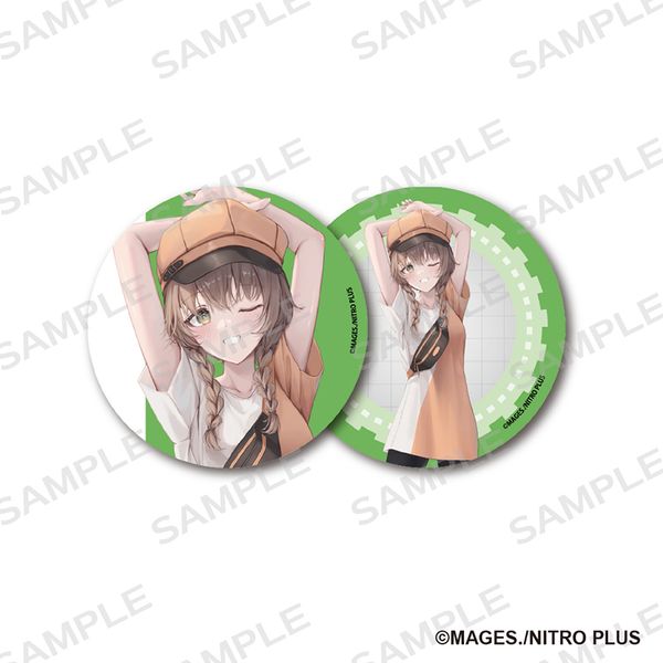 STEINS;GATE 76mm缶バッジ2個セット 描きおろし 阿万音鈴羽