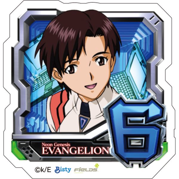 グッズ: エヴァンゲリオン ダイカットステッカー 通常図柄 6・伊吹マヤ