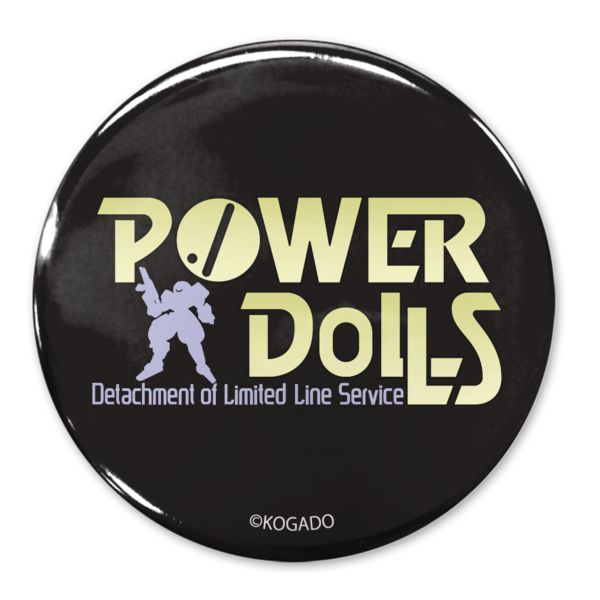 POWER DoLLS ロゴ 65mm缶バッジ