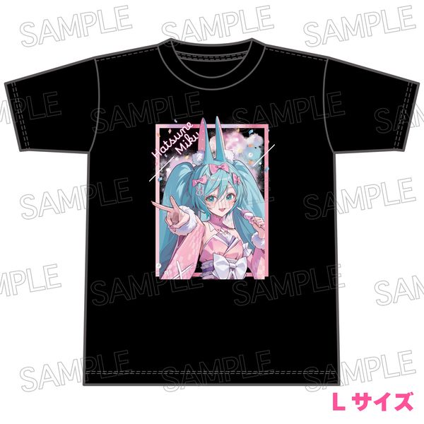 初音ミク あやかしステージ Tシャツ 黒 L