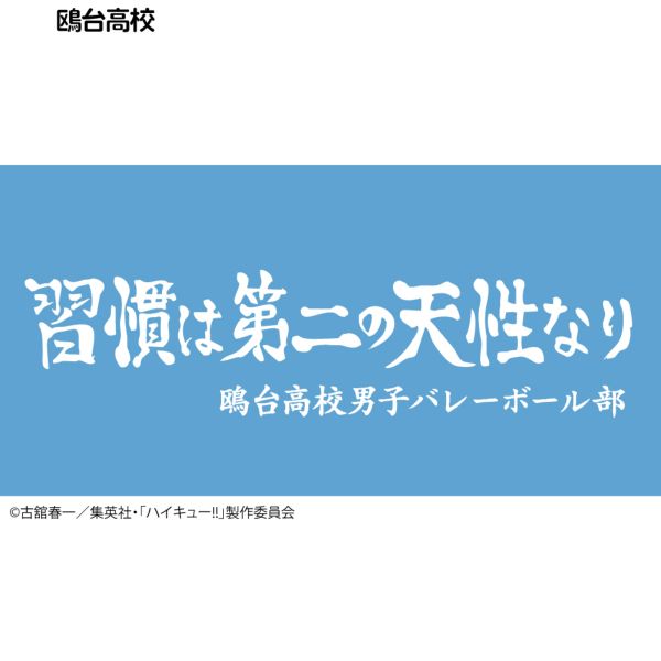 ハイキュー!! 横断幕ハンドタオルハーフ 鴎台高校