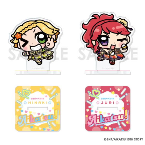 アイカツ！シリーズ アクリルスタンドセット Illustrated byあにゃ 5.新条ひなき＆紅林珠璃