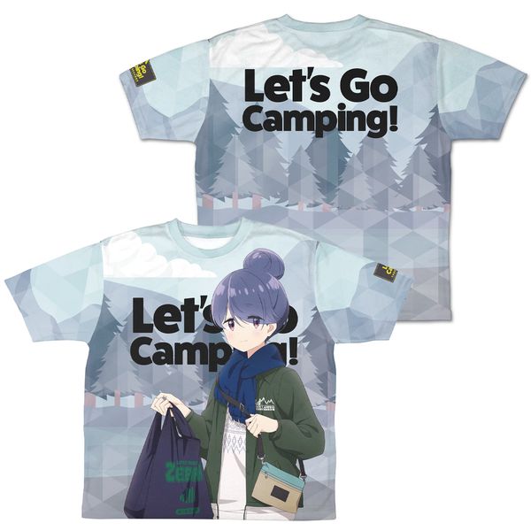 ゆるキャン△ SEASON3 描き下ろし 志摩リン 両面フルグラフィックTシャツ ゼブラでお買い物Ver. S