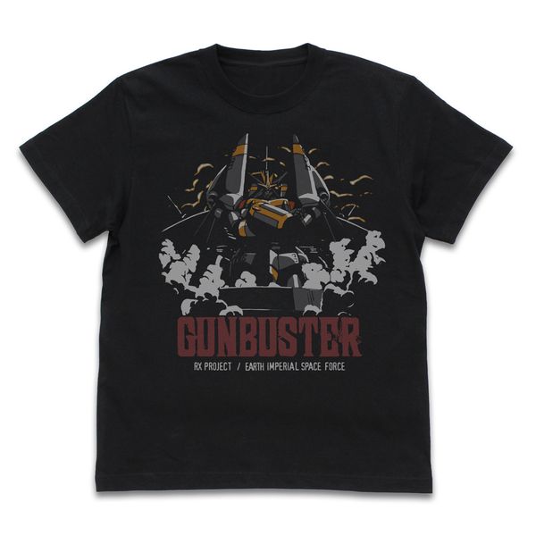 トップをねらえ！ 発進！ガンバスターTシャツ BLACK L