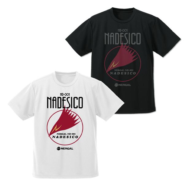 アパレル: 機動戦艦ナデシコ ナデシコロゴ ドライTシャツ BLACK M