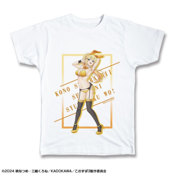 この素晴らしい世界に祝福を！3 Tシャツ XLサイズ デザイン03 ダクネス/バニー風水着ver. 描き下ろし