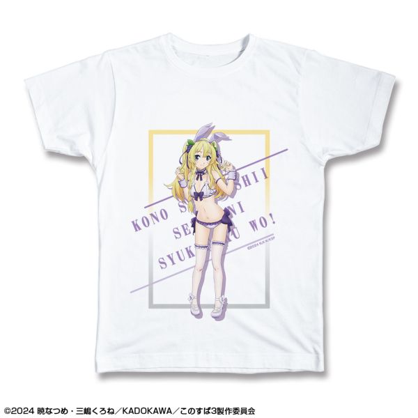 この素晴らしい世界に祝福を！3 Tシャツ XLサイズ デザイン04 アイリス/バニー風水着ver. 描き下ろし