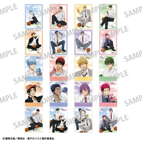 黒子のバスケ 北千住 カミオジャパン ジュース缶バッジ クリアカード まとめ売り 黒子のバスケ 北千住 カミオジャパン ジュース缶バッジ クリアカード