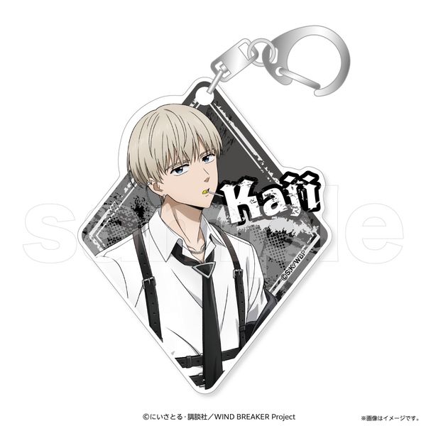 グッズ: WIND BREAKER アクリルキーホルダー ロックレザー 梶蓮