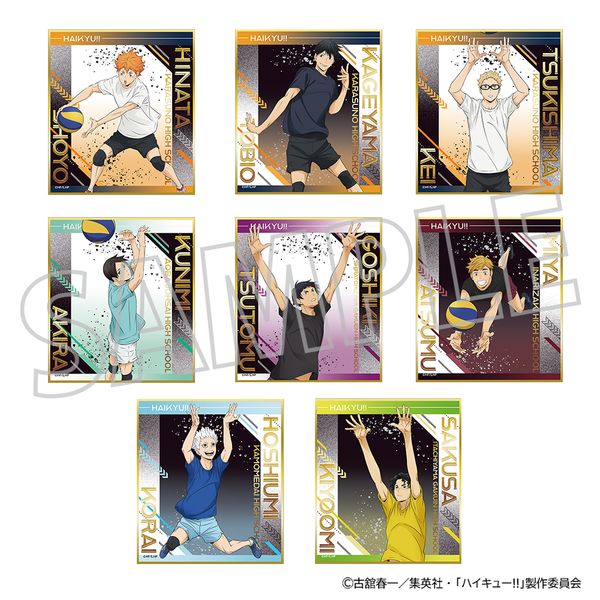 ハイキュー 10周年記念展 ミニ色紙コレクション 音駒 弧爪研磨