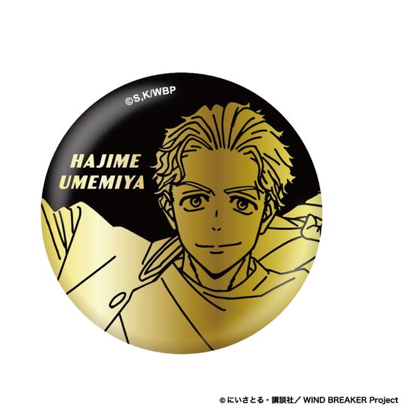 WIND BREAKER 箔押し缶バッジ 梅宮一